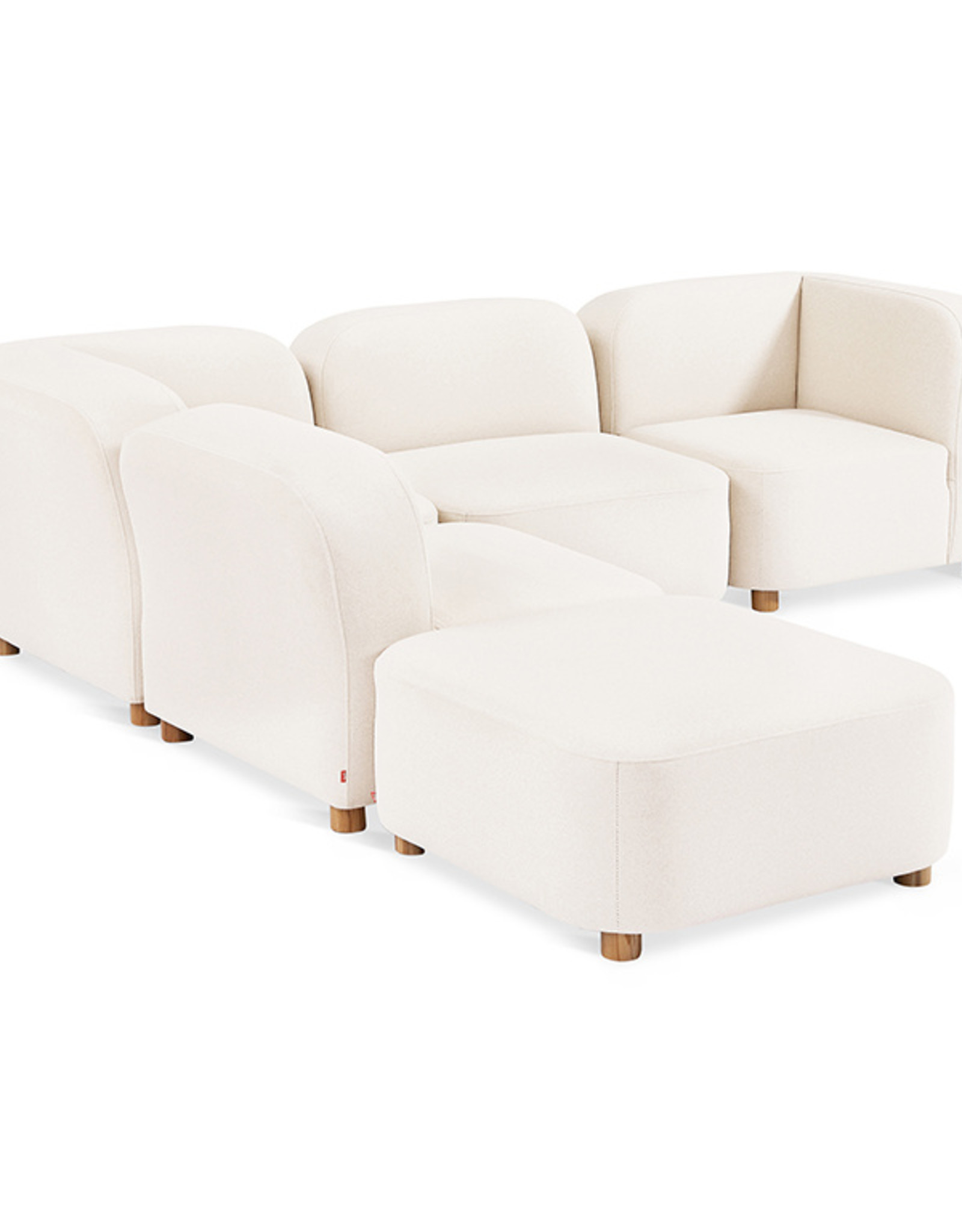 Gus* Modern Circuit Modular 5-Pc Sectional