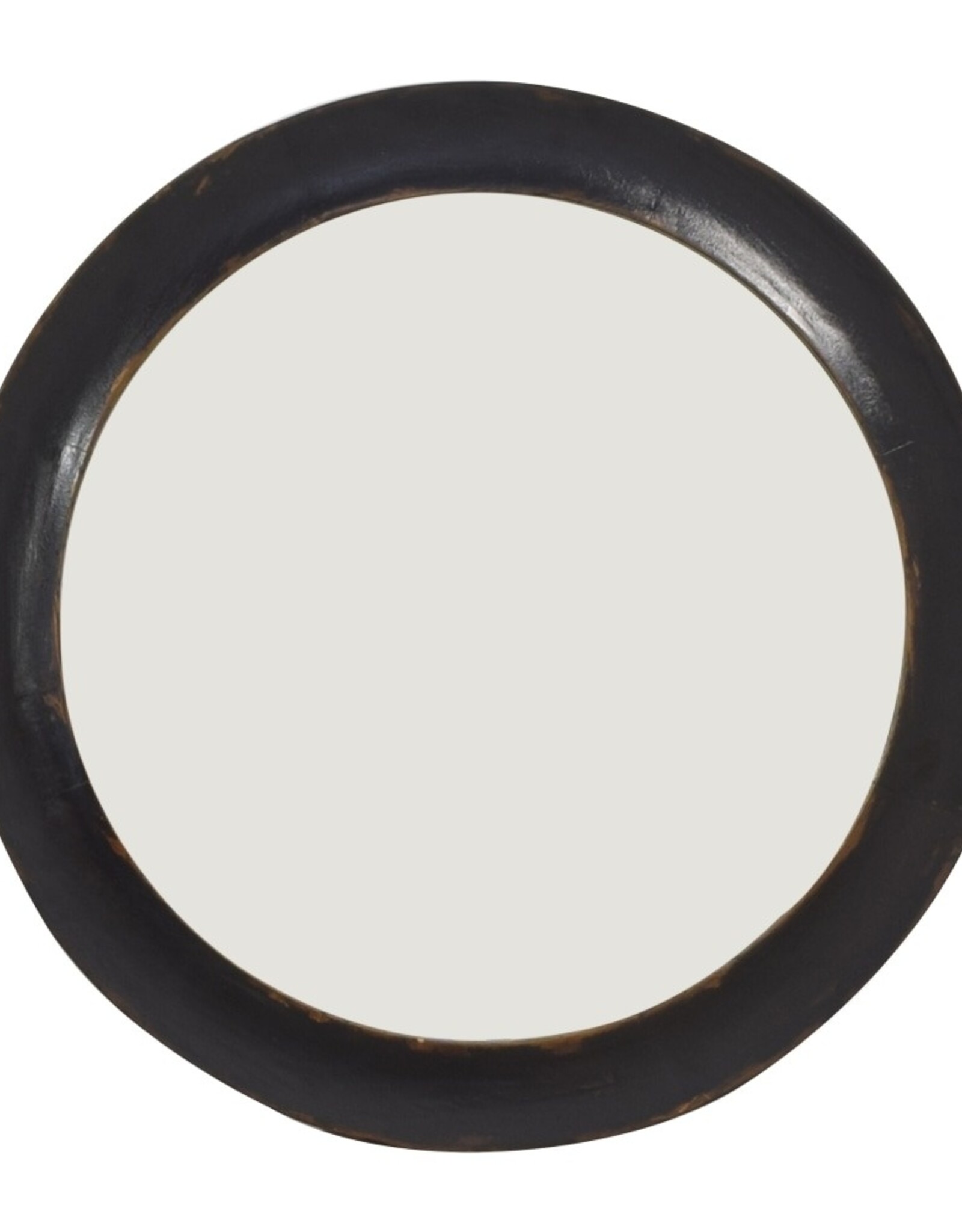 Large Sutton Mirror, Hand Rubbed Black