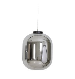 Light & Living Julia Pendant Reflective Gray Glass, Medium