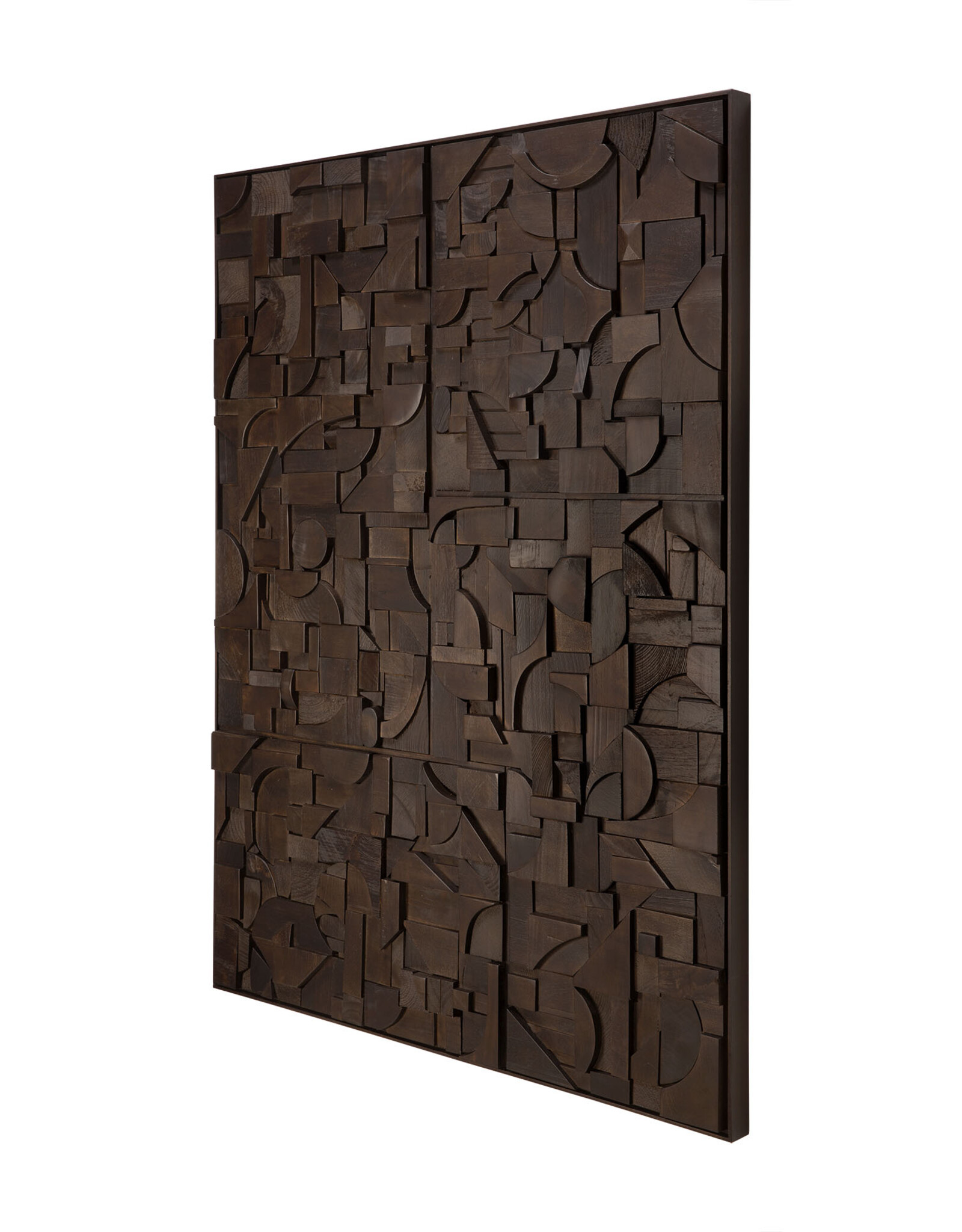 Bricks Wall Art, Dark Brown Extra Large