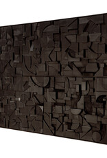 Bricks Wall Art, Black Extra Large