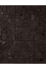 Bricks Wall Art, Black Large