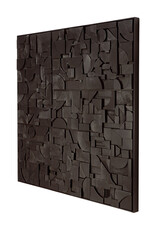 Bricks Wall Art, Black Large