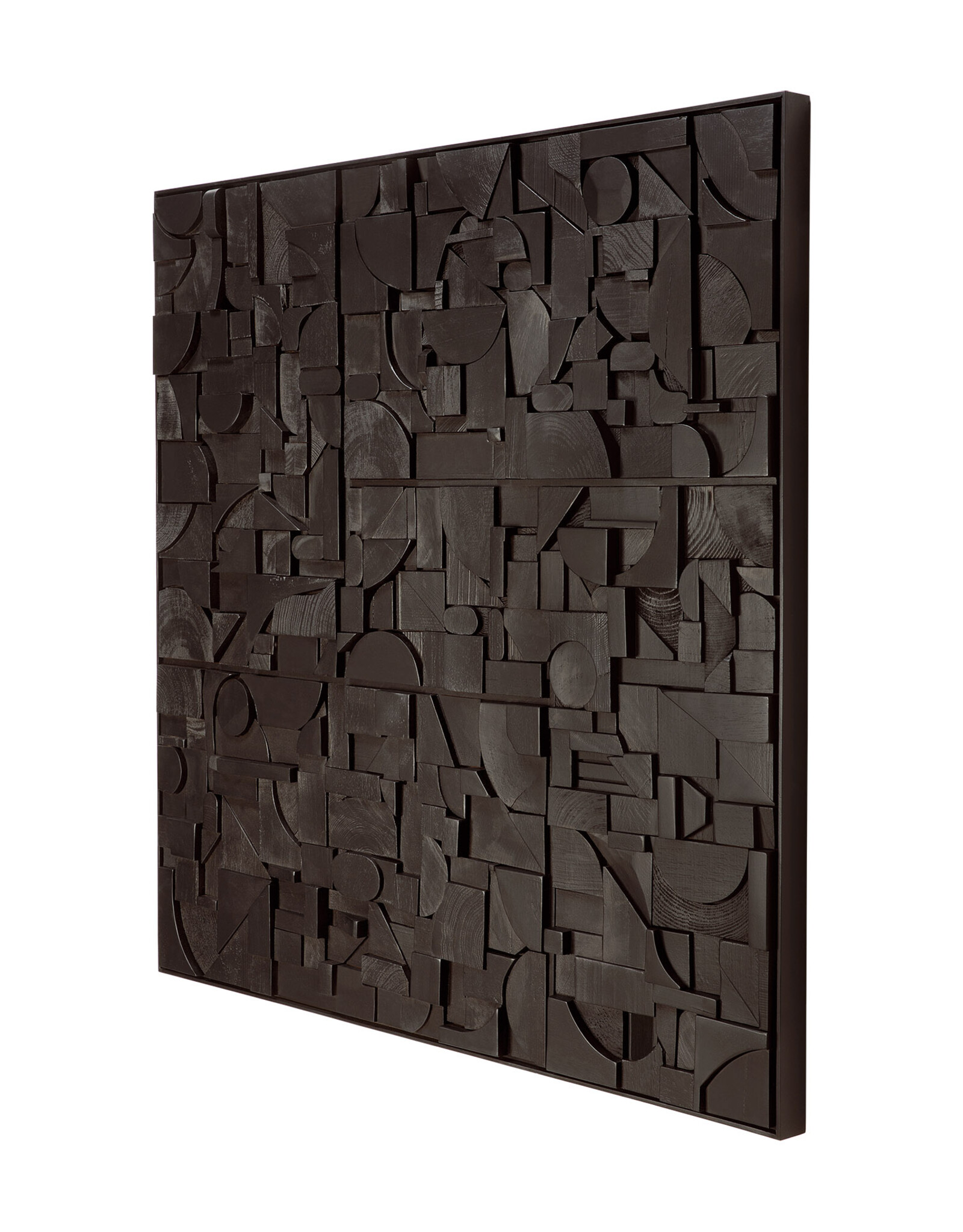 Bricks Wall Art, Black Large