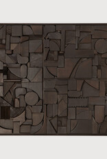 Bricks Wall Art, Dark Brown Small