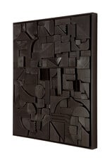 Bricks Wall Art, Black Small