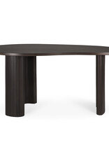 Boomerang Desk, Dark Brown Mahogany