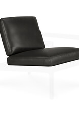 Jack Lounge Chair Cushion Set - Black Leather