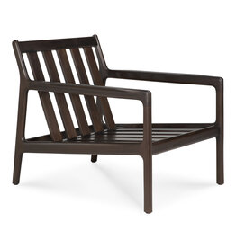 Jack Lounge Chair Frame, Dark Brown Mahogany