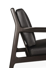 Jack Lounge Chair, Black Leather