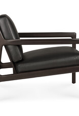 Jack Lounge Chair, Black Leather