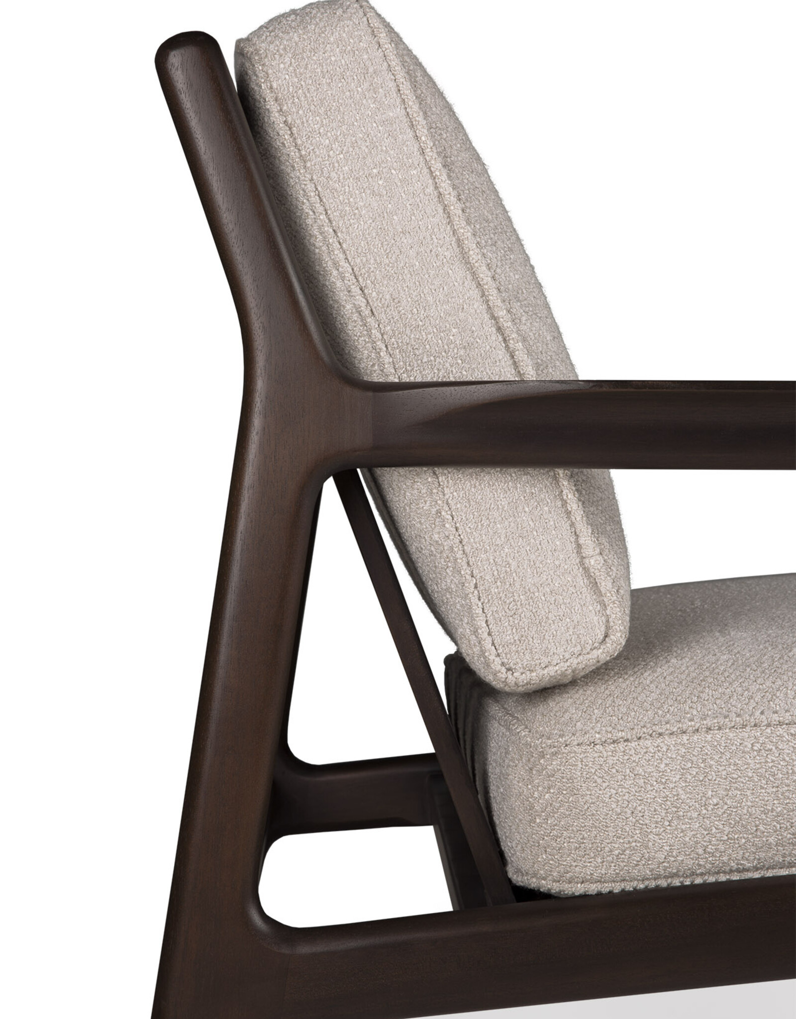 Jack Lounge Chair, Ivory Fabric