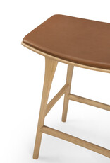 Osso Counter Stool, Oak and Cognac Leather