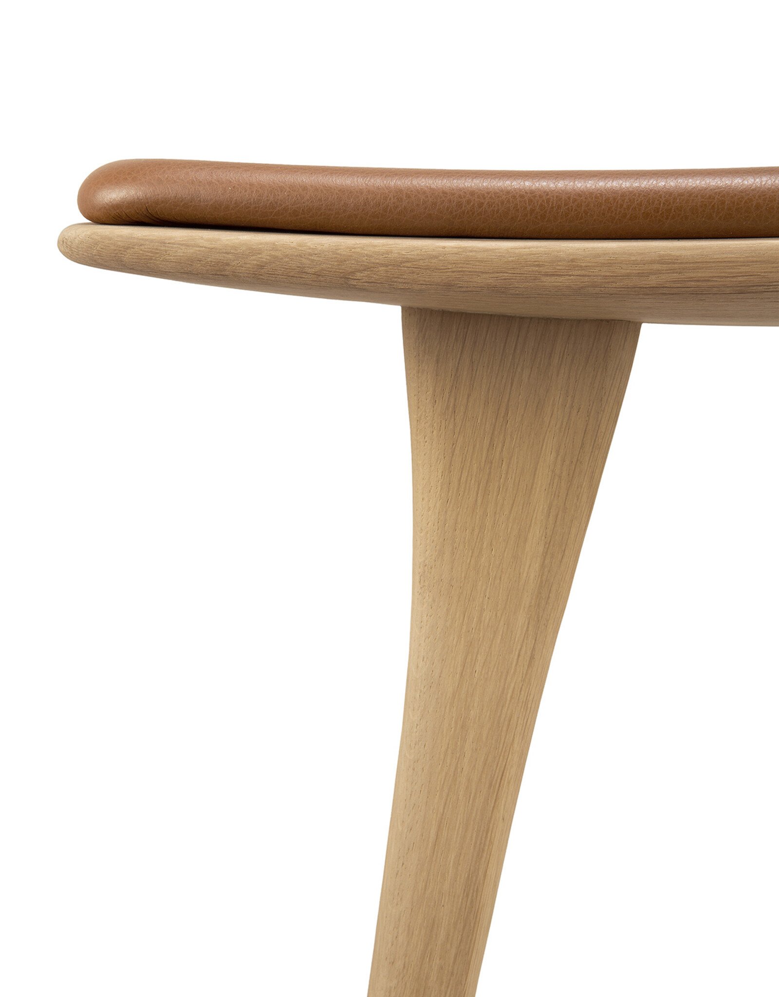 Osso Counter Stool, Oak and Cognac Leather