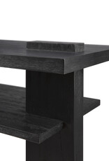 Abstract Console, Black Teak