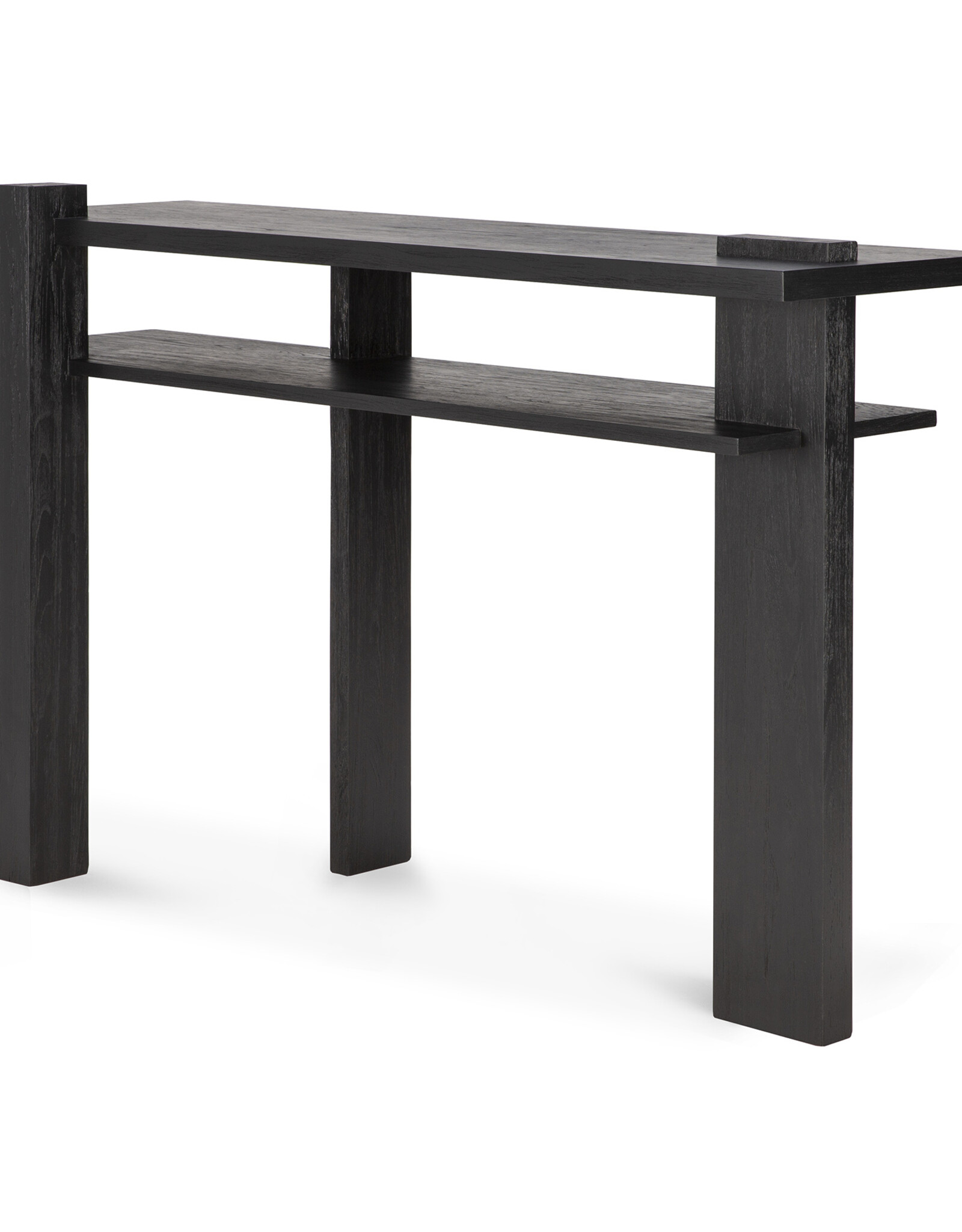 Abstract Console, Black Teak