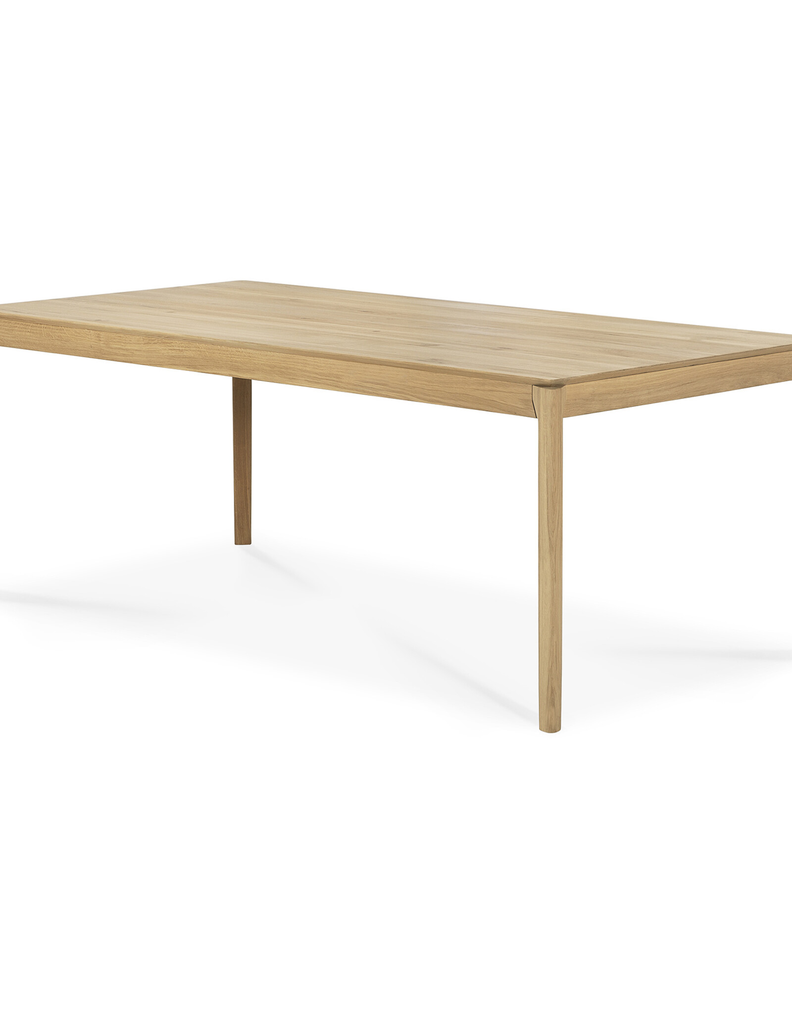 Bok Extendable Dining Table, Oak Rectangular, 79/118in