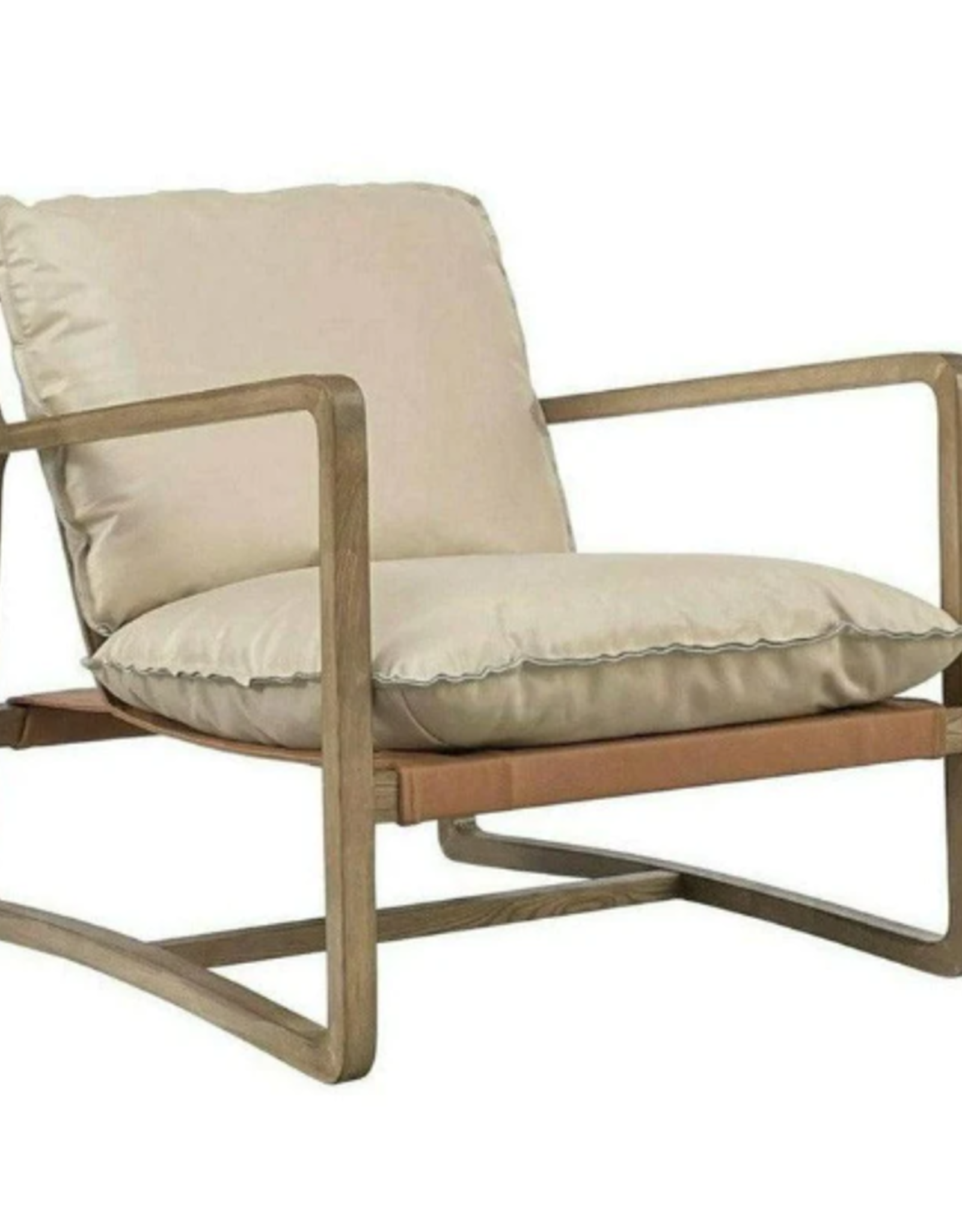LH Imports Relax Club Chair - Oyster Leather