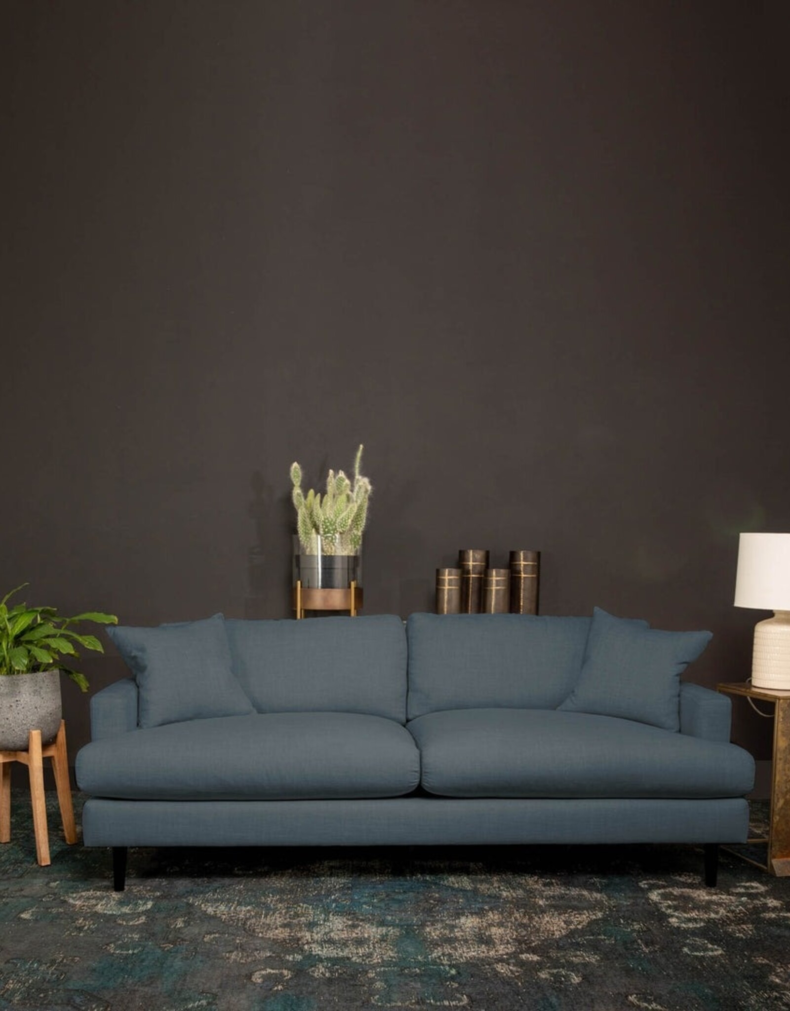 LH Imports Martha Sofa - Beach Indigo