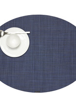 Chilewich Minibasket Oval Table Mat 14X19.25, Indigo