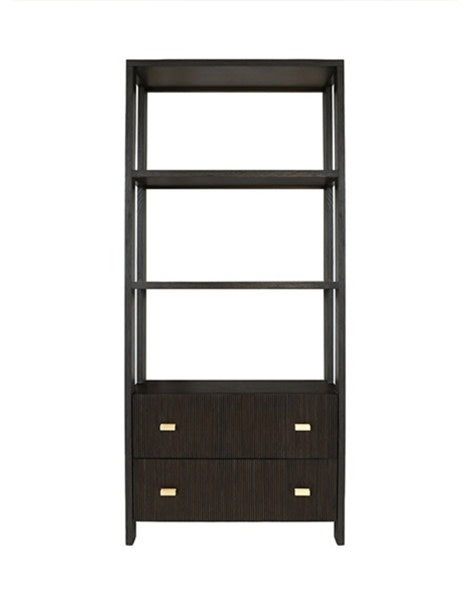 Worlds Away Davie Etagere, Espresso Oak