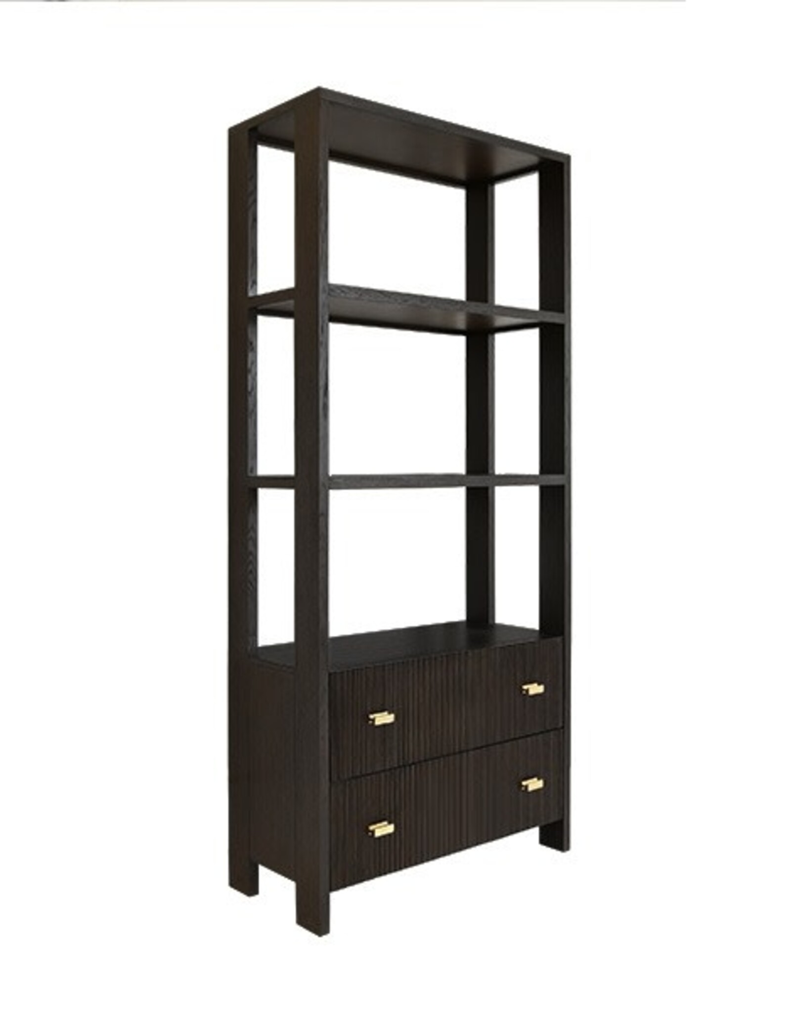 Worlds Away Davie Etagere, Espresso Oak