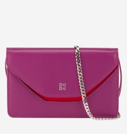 dudubags Positano Bag with Chain, Fuchsia