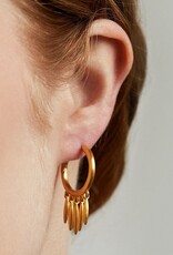 Dean Davidson Sol Palma Hoop Earrings, Gold