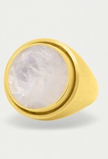Dean Davidson Signet Ring, Moonstone and Gold