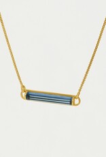 Dean Davidson Revival Gemstone Necklace, Denim Blue and Gold
