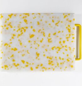 Fredericks and Mae Large Cutting Board, Yellow and White