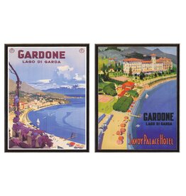 Vintage Travel Prints, Gardone Set of Two