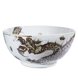 Legend Accents Rusty Brown Spinning Dragon Bowl