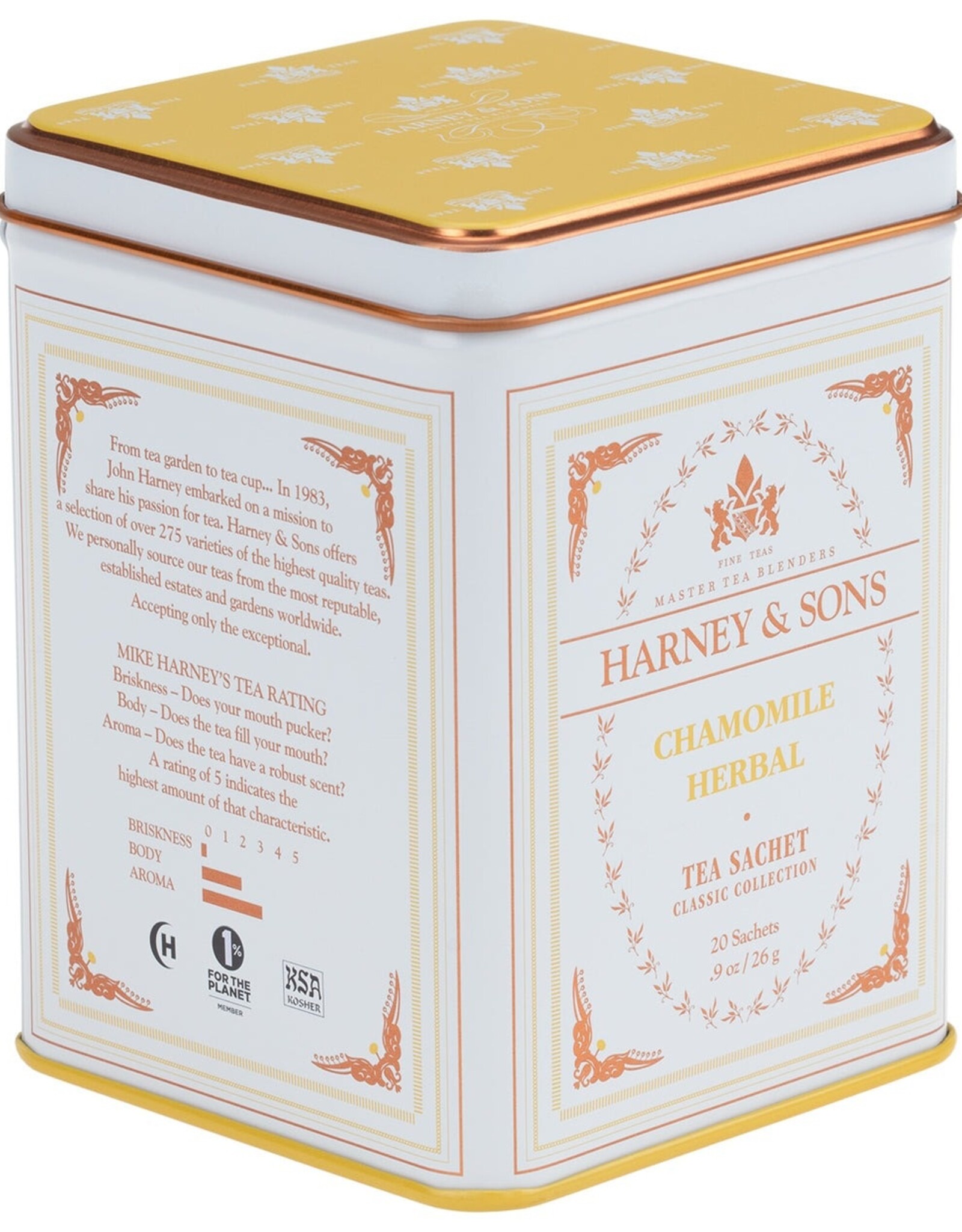 Harney and Sons Tea Classic Chamomile Sachets, 20 Count