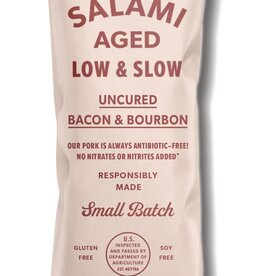 Salt and Twine Uncured Bacon and Bourbon Salami