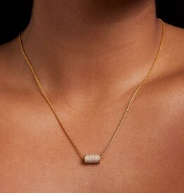 Dean Davidson Petit Pavé Mini Tube Necklace