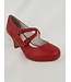 Pin-Up Couture Chaussure Flapper Rouge
