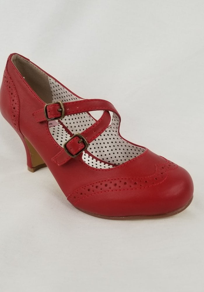 Chaussure Flapper Rouge