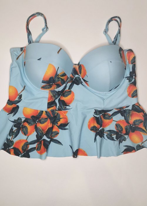 Kitsch'N Swell Top Bikini Bleu Orange