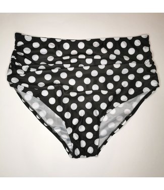 Kitsch'n Swell Black & White Polkadots Bikini Bottom