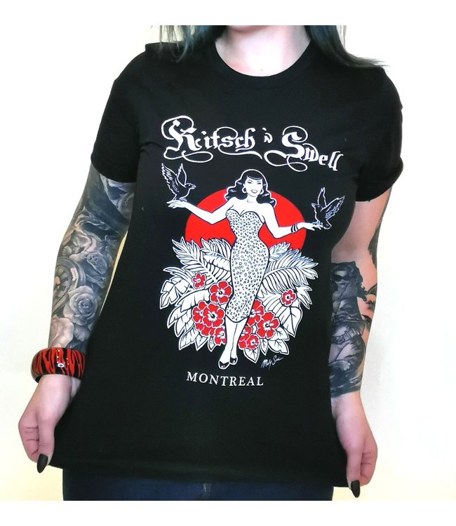 TShirt Kitsch'N Swell Noir Unisex Kitsch'n Swell