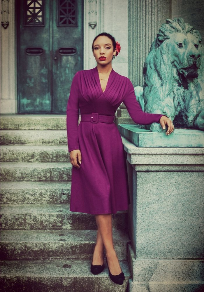 Claudia Purple Dress