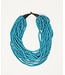 Kitsch'n Swell Collier Large Bois De Calebasse Bleu