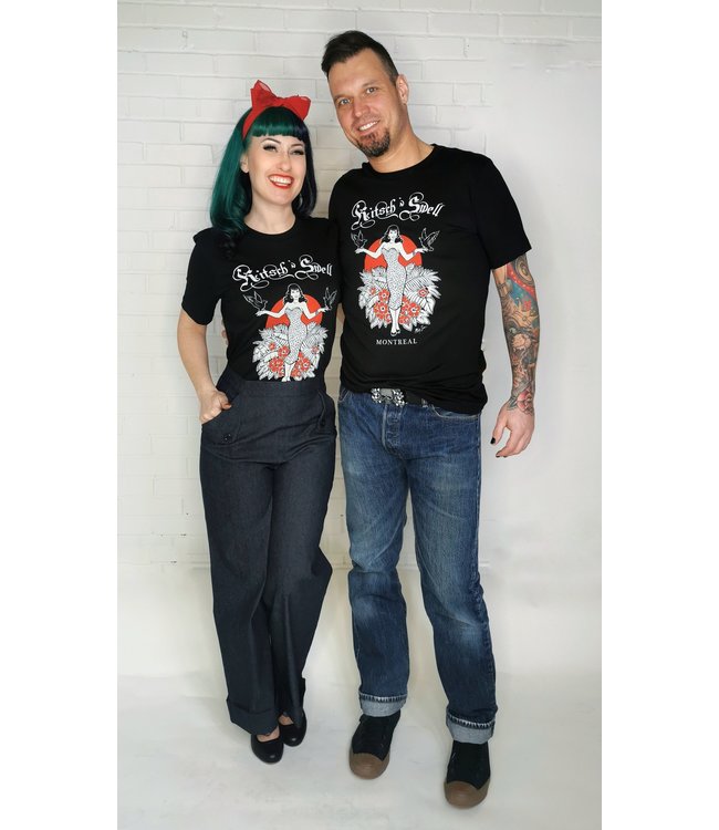 TShirt Kitsch'N Swell Noir Unisex Kitsch'n Swell