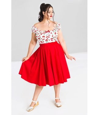 Hell Bunny Red Paula 50's Skirt