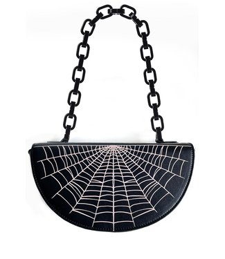 Oblong Box Sac À Main Glamour Ghoul Spiderweb