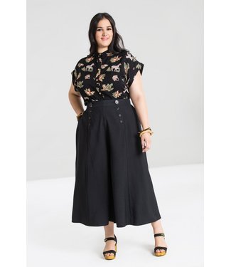 Hell Bunny Pantalons Culotte Murphy Noir