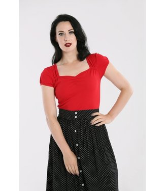 Hell Bunny Red Mia Top