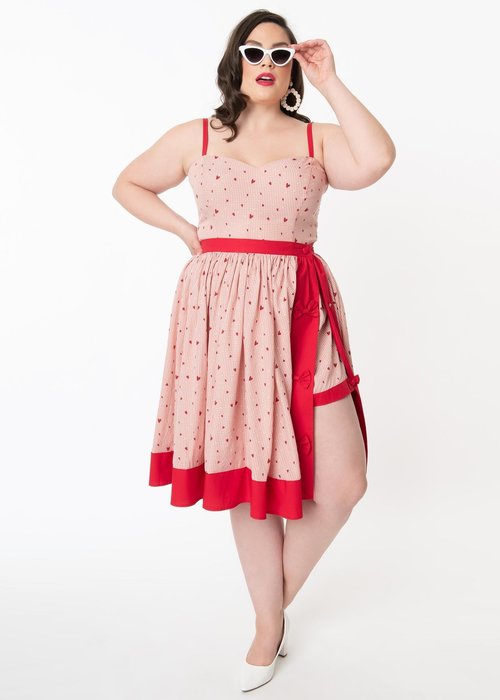 Unique Vintage Pink Rye Swing Skirt