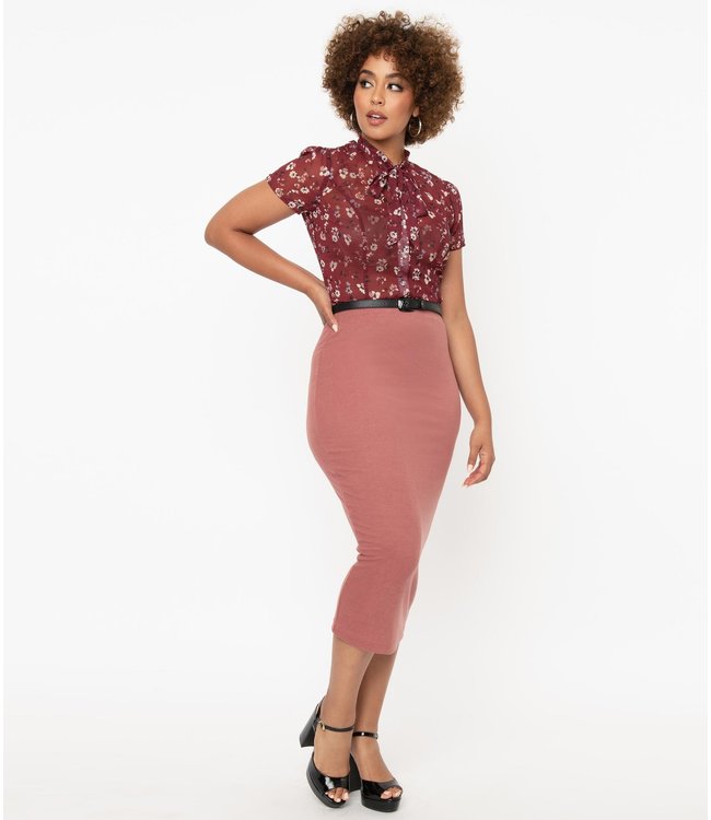 Pink Cyd Midi Skirt